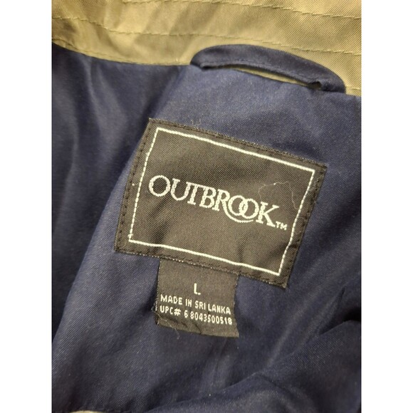 Vintage Outbrook Men's Dark Blue Jacket With Inside Pocket, Size Large, EUC - Picture 4 of 8
